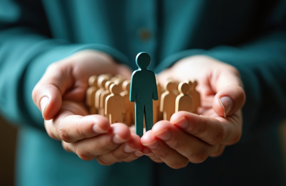 Hand Holding Figures